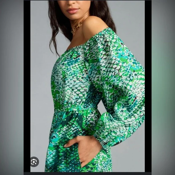 Peasant Romper by Anthropologie✨host pick ✨ - Picture 2 of 6